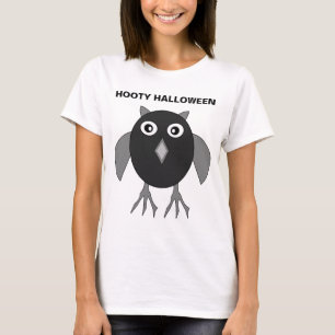 Creepy Halloween Uggla Anpassningsbar T Shirt
