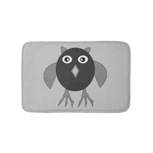 Creepy Halloween Uggla Bath Mat Badrumsmatta