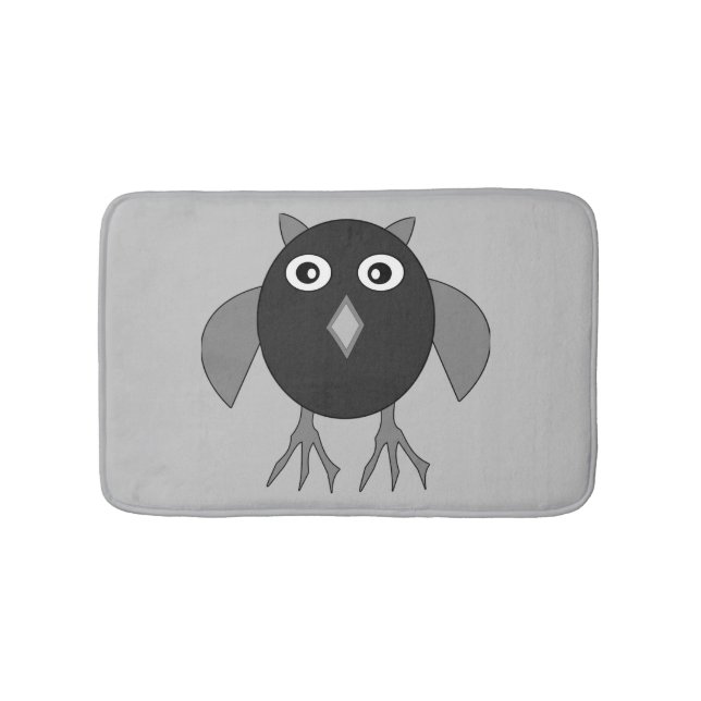 Creepy Halloween Uggla Bath Mat Badrumsmatta (Framsidan)