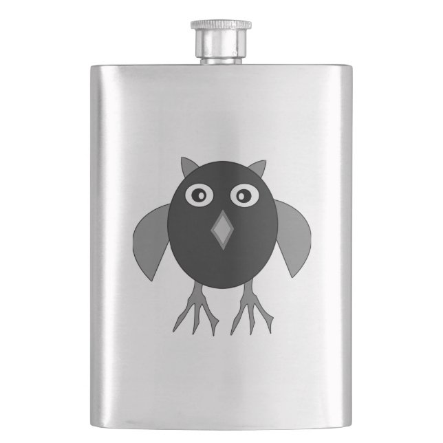 Creepy Halloween Uggla Flasks Fickplunta (Framsidan)