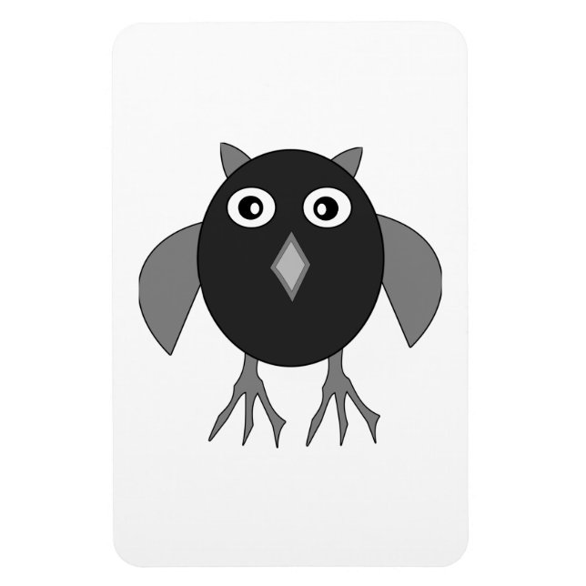 Creepy Halloween Uggla Magnet (Vertikal)