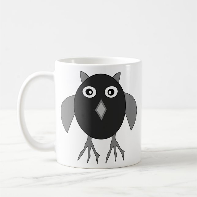 Creepy Halloween Uggla Mugg (Vänster)