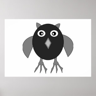 Creepy Halloween Uggla Poster