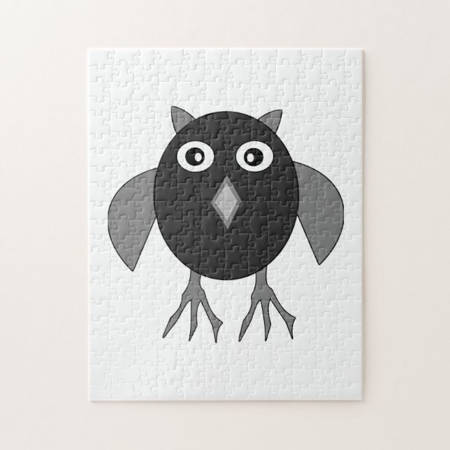 Creepy Halloween Uggla Puzzle Pussel (Vertikal)
