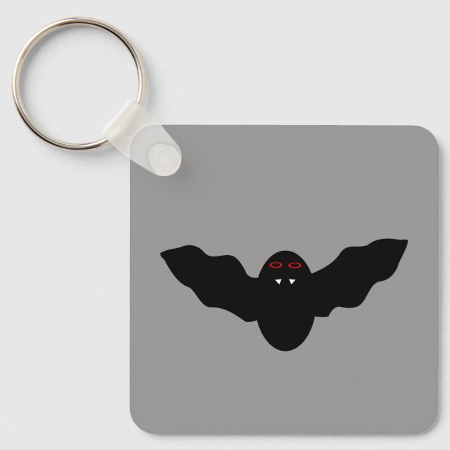 Creepy Halloween Vampire Fladdermus Anpassningsbar Nyckelring (Framsida)