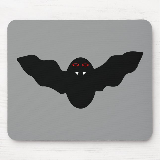 Creepy Halloween Vampire Fladdermus Mousepad Musmatta (Framsidan)