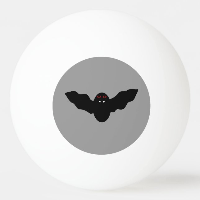 Creepy Halloween Vampire Fladdermus Ping Pong Boll (Framsidan)