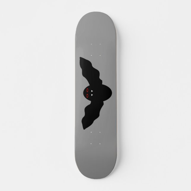 Creepy Halloween Vampire Fladdermus Skateboard (Framsida)
