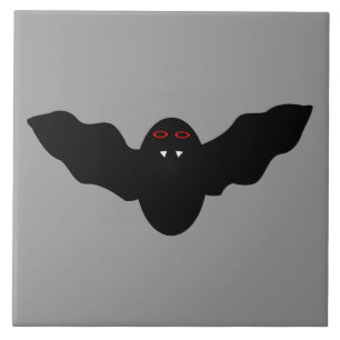 Creepy Halloween Vampire Fladdermus Tile Kakelplatta