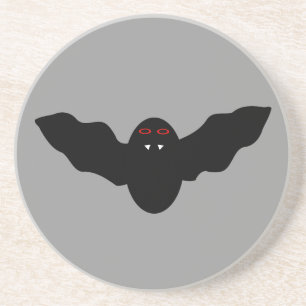 Creepy Halloween Vampire Fladdermus Underläggs Underlägg Sandsten