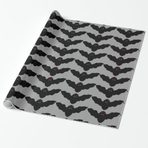 Creepy Halloween Vampire Fladdermus Wrapping Pappe Presentpapper