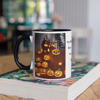 Creepy Haunted Halloween House Mugg