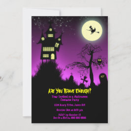 Creepy Haunted House Halloween fest Inbjudningar