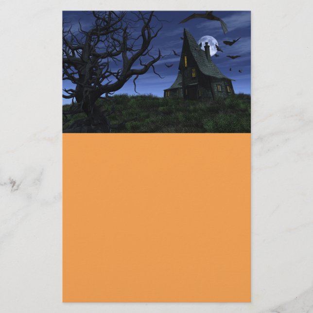 Creepy hemsökt hus flygblad (Framsidan)