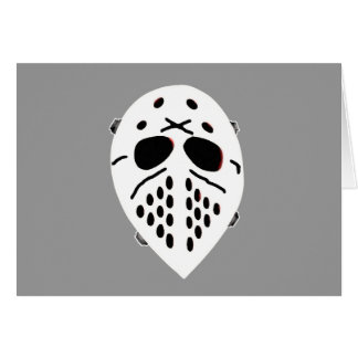 Creepy Hockey Mask Products Hälsningskort