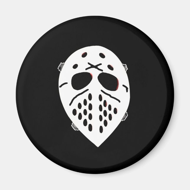 Creepy Hockey Mask Products Magnet (Framsidan)