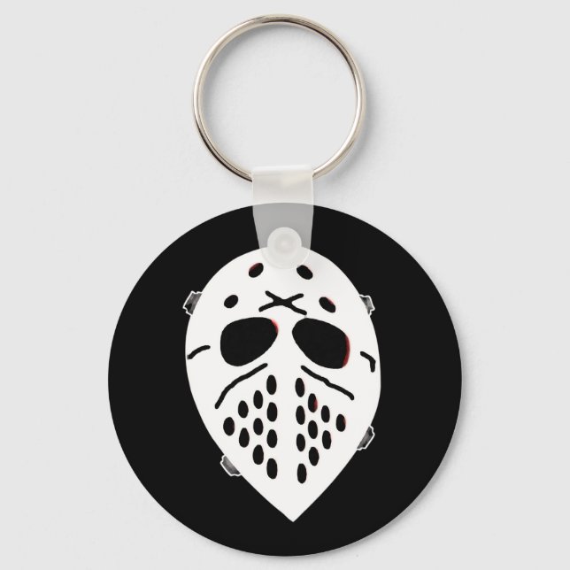 Creepy Hockey Mask Products Nyckelring (Framsida)