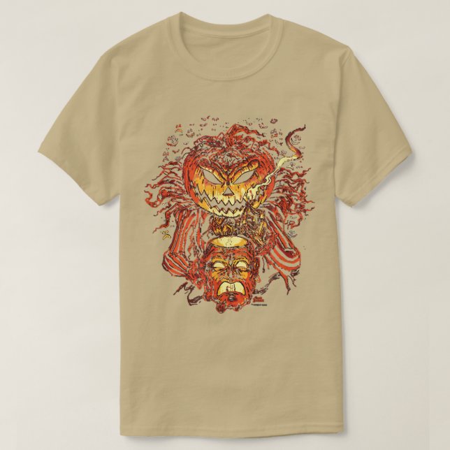 Creepy Jack o'Lantern T Shirt (Design framsida)