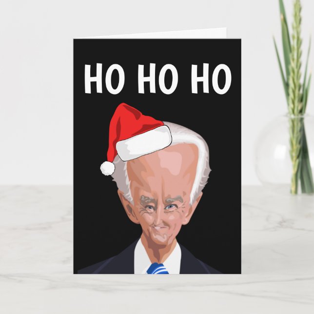 CREEPY JOE BIDEN CHRISTMAS GREETING CARD HELGKORT (Framsida)