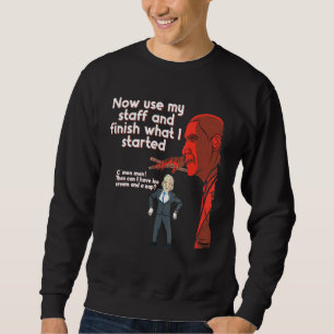 Creepy Joe Puppet Laugh at America Republican Cons Lång Ärmad Tröja