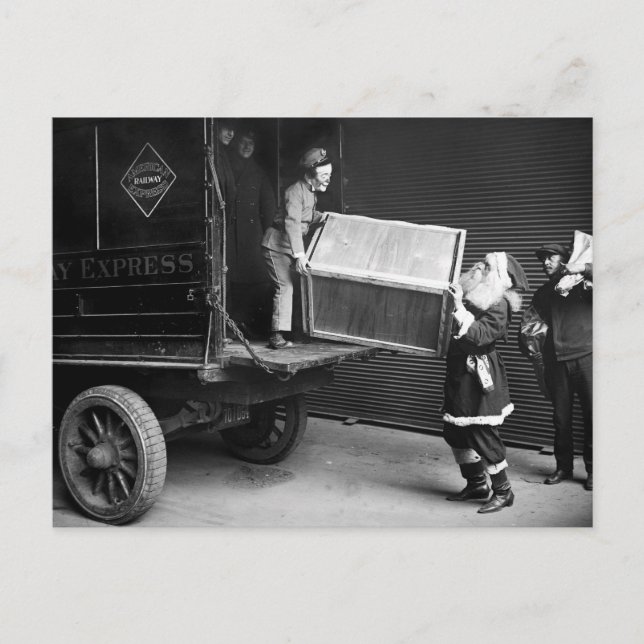 Creepy jul, 1920-talet helg vykort (Framsida)