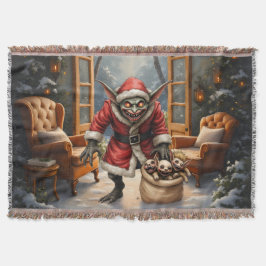 Creepy jul Goblin - Mörk Fantasy Evil Santa Filt
