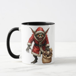 Creepy jul Goblin - Mörk Fantasy Evil Santa Mugg
