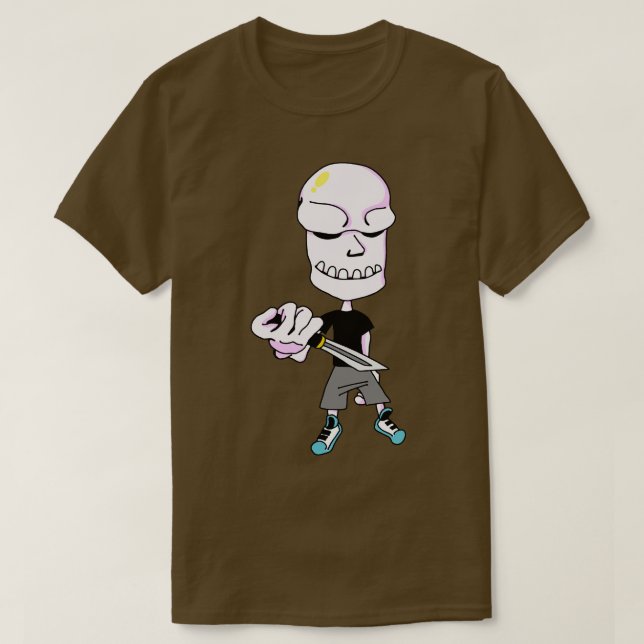 Creepy Knivar Man T Shirt (Design framsida)
