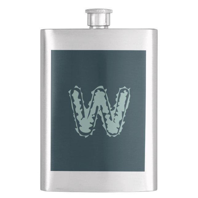 Creepy Monogram Mint-Grönt på Deep Blue Fickplunta (Framsidan)