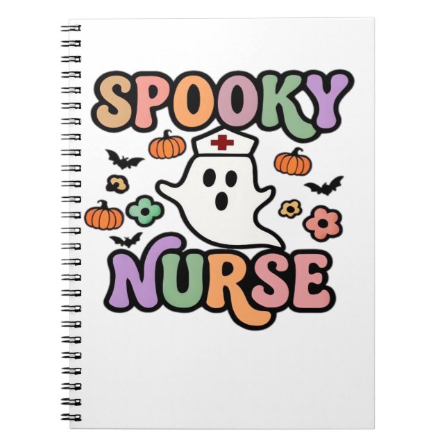 Creepy Nurse Classic T-Shirt Anteckningsbok (Framsidan)