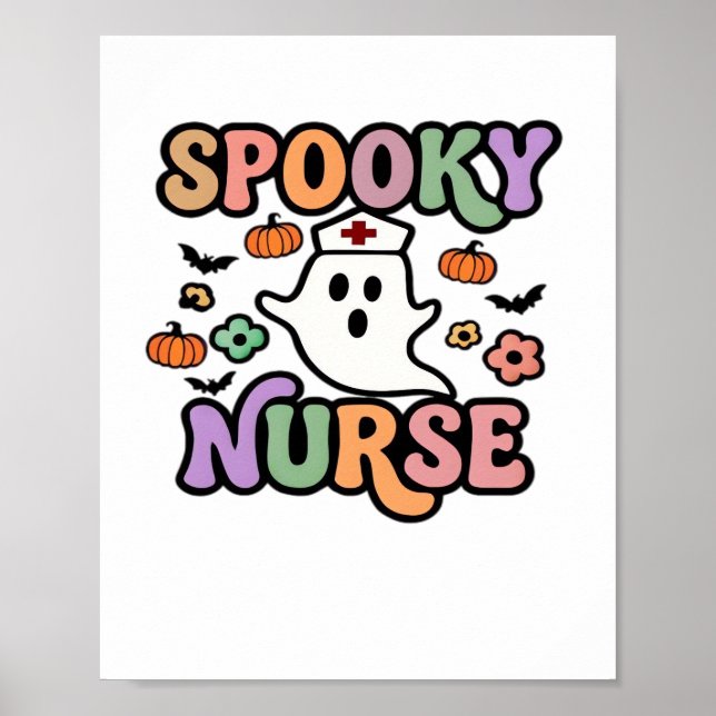Creepy Nurse Classic T-Shirt Poster (Framsidan)