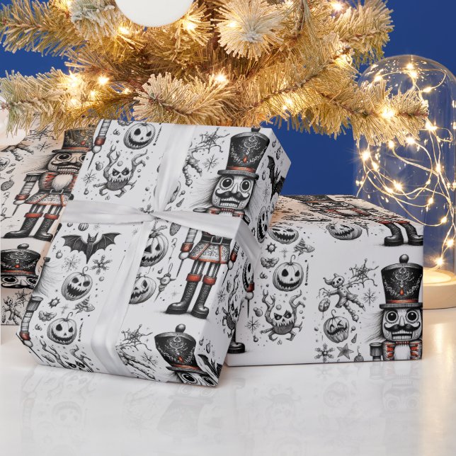 Creepy Nutcracker Presentpapper (Helgdagar)