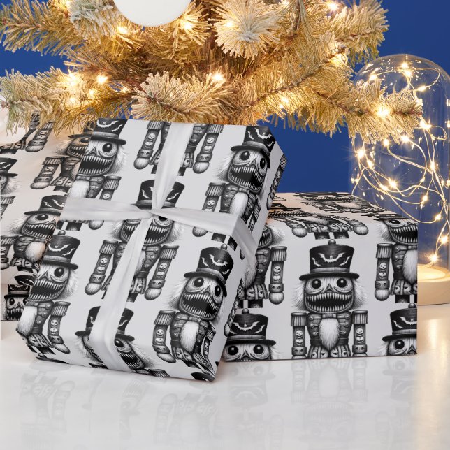 Creepy Nutcracker Presentpapper (Helgdagar)