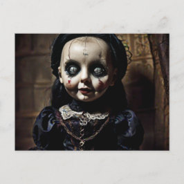 Creepy Old Doll Vykort