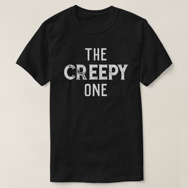 "Creepy One" Bachelors Party Group T Shirt (Design framsida)