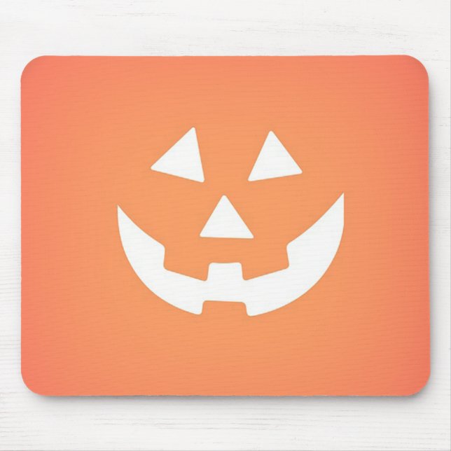 Creepy Pumpkin Halloween Mousepad Musmatta (Framsidan)