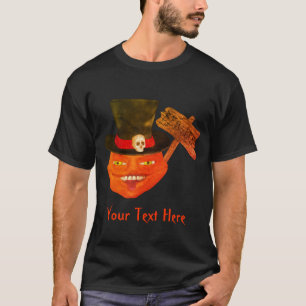Creepy Pumpkin Head Halloween T Shirt