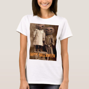Creepy Pumpkin Head Kids Halloween T Shirt