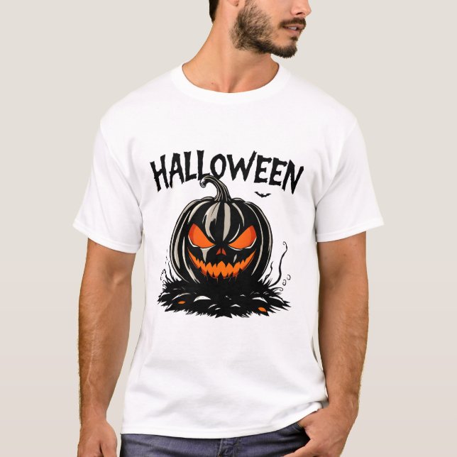 Creepy Pumpkin T Shirt (Framsida)