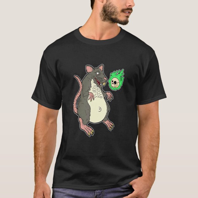 Creepy Ratzilla T Shirt (Framsida)
