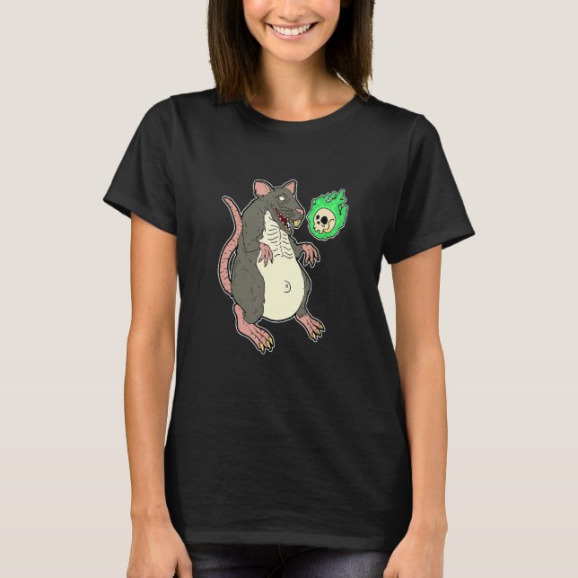Creepy Ratzilla T Shirt (Framsida)