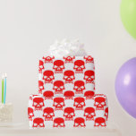 Creepy Red Skull Skeleton Halloween Gift Presentpapper<br><div class="desc">En Creepy Red Skull Wrapping papper för Halloween-temade födelsedagsfester,  skräcktemade babyduschar eller Halloween-bröllopsgåvor.</div>