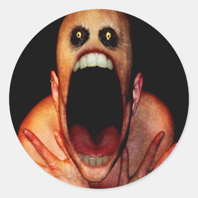 Creepy Runt Klistermärke (Framsida)