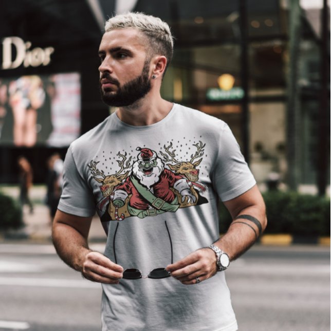 Creepy Santa Anti-jul T Shirt (Skapare uppladdad)