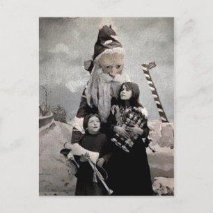 Creepy Santa Postcard Vykort