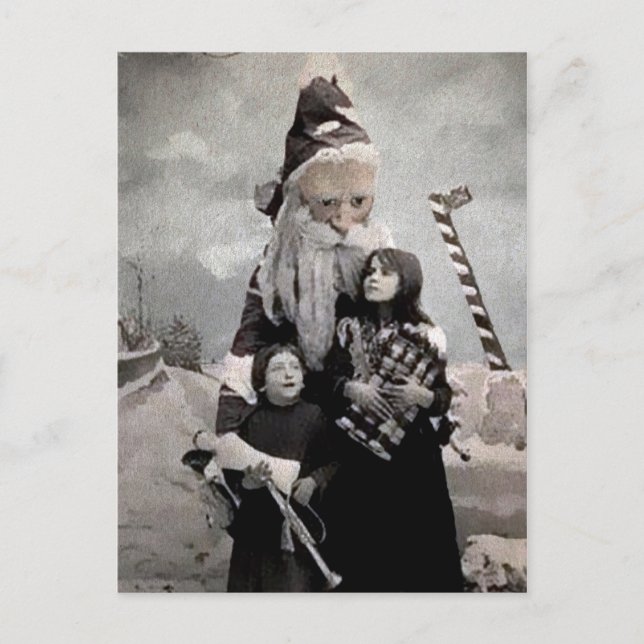 Creepy Santa Postcard Vykort (Framsida)