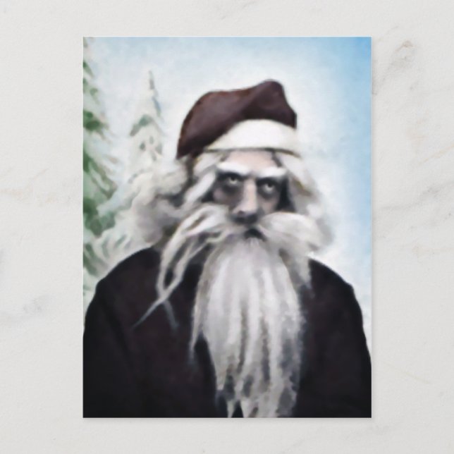 Creepy Santa Postcard Vykort (Framsida)