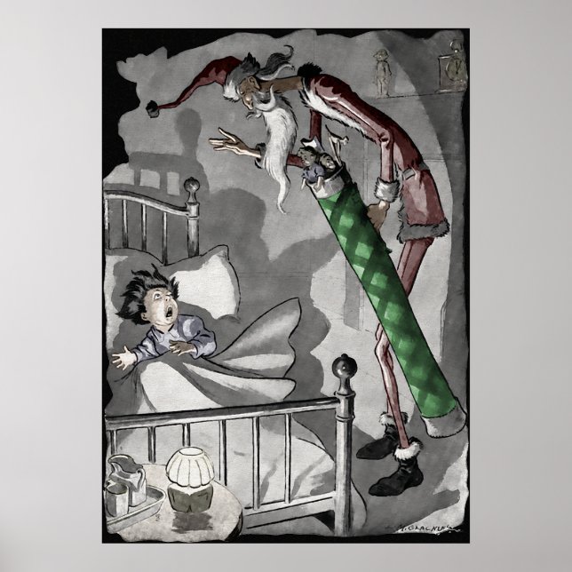 Creepy Santa Poster (Framsidan)