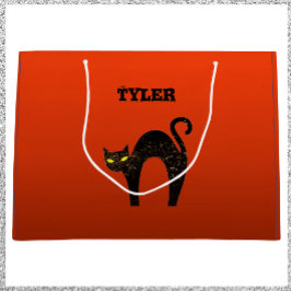 Creepy Scary Black Cat Halloween