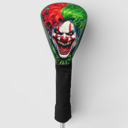 Creepy Scary Bright Hair Male Clown AI Art